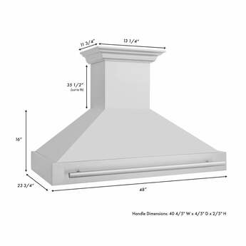 Z Line ZLINE 8654STX48 48 Inch Wall Mount Ducted Hood — thumbnail 8