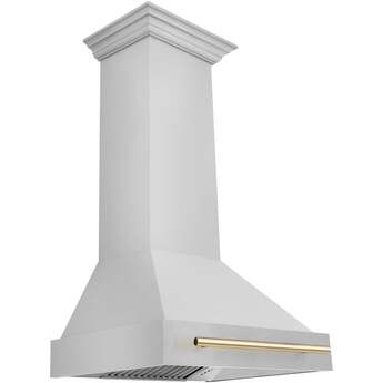 Z Line ZLINE 8654STZ30MB Autograph Edition Series 30 Inch Wall Mount Ducted Hood
