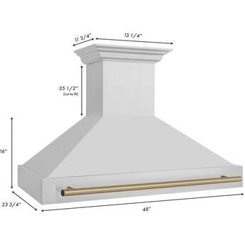 Z Line ZLINE 8654STZ48CB Autograph Edition Series 48 Inch Wall Mount Ducted Hood — thumbnail 12