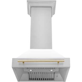 Z Line ZLINE 8654STZWM30MB Autograph Edition Series 30 Inch Wall Mount Ducted Hood — thumbnail 6