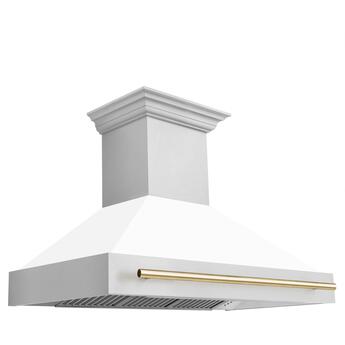 Z Line ZLINE 8654STZWM48G  Autograph Edition Series 48 Inch Wall Mount Ducted Hood