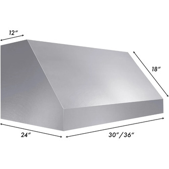 Z Line ZLINE 8685S36 Designer Series 36 Inch Wall Mount Ducted Hood — thumbnail 9