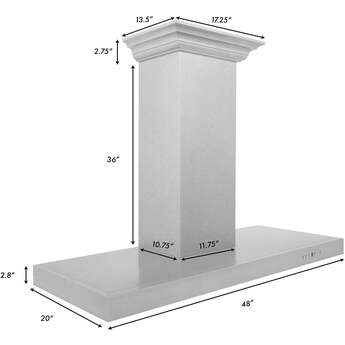 Z Line ZLINE 8KES48 48 Inch Wall Mount Ducted Hood — thumbnail 10