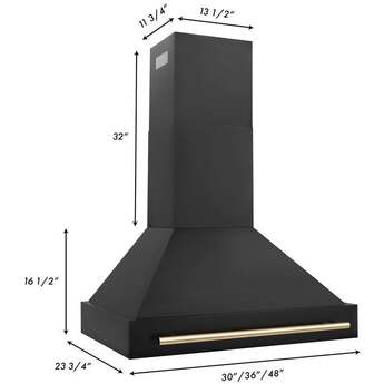 Z Line ZLINE BS655Z36G Autograph Edition Series 36 Inch Wall Mount Ducted Hood — thumbnail 12