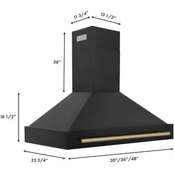 Z Line ZLINE BS655Z48CB Autograph Edition Series 48 Inch Wall Mount Ducted Hood — thumbnail 4