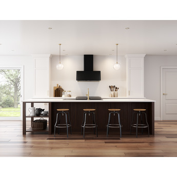 Zephyr DMEE48AMBX Mesa Wall Hood 48" BODY ONLY: Matte Black — thumbnail 6