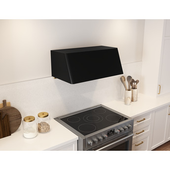 Zephyr DMEE48AMBX Mesa Wall Hood 48" BODY ONLY: Matte Black — thumbnail 9