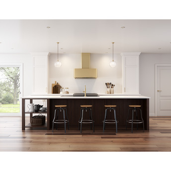 Zephyr DMEE48ASGX Mesa Wall Hood 48" BODY ONLY: Satin Gold — thumbnail 3