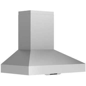 Zephyr ZPOE36AS 36" Podesta Wall Hood: Stainless Stainless Steel