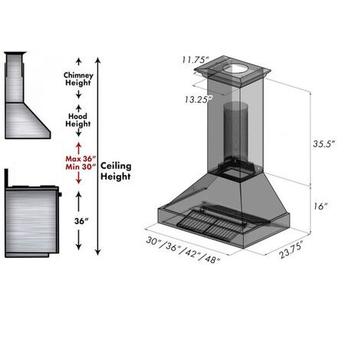 Zline 8654wm36 9