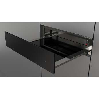 Fulgor Milano F4MWD24MB1 24 Inch Matteo 400 Series Warming Drawer, Push to Open: Matte Matte Black — thumbnail 2