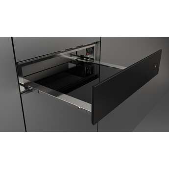 Fulgor Milano F4MWD24MB1 24 Inch Matteo 400 Series Warming Drawer, Push to Open: Matte Matte Black — thumbnail 3