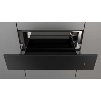 Fulgor Milano F4MWD24MB1 24 Inch Matteo 400 Series Warming Drawer, Push to Open: Matte Matte Black — thumbnail 4