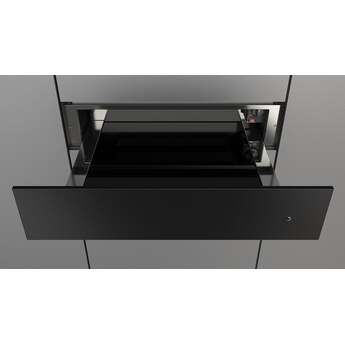 Fulgor Milano F4MWD24MB1 24 Inch Matteo 400 Series Warming Drawer, Push to Open: Matte Matte Black — thumbnail 8