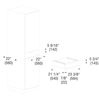 Fulgor Milano F4MWD24MB1 24 Inch Matteo 400 Series Warming Drawer, Push to Open: Matte Matte Black — thumbnail 9