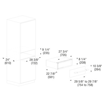 Fulgor Milano F6IWD30O1 30 Inch Sofia Warming Drawer: Panel Panel Ready — thumbnail 16