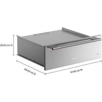 KitchenAid 27 Inch 7 Series Electric Warming Drawer: PrintShield Stainless Steel — thumbnail 7