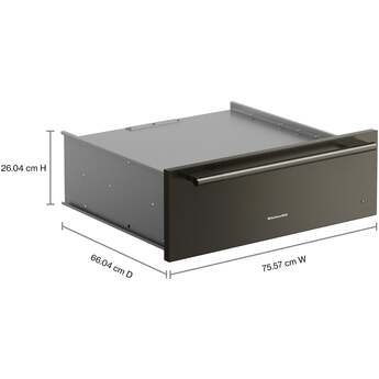 KitchenAid 30 Inch 7 Series Electric Warming Drawer: Black Ore — thumbnail 3