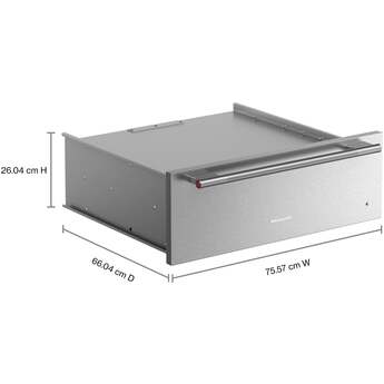 KitchenAid 30 Inch 7 Series Electric Warming Drawer: PrintShield Stainless Steel — thumbnail 2