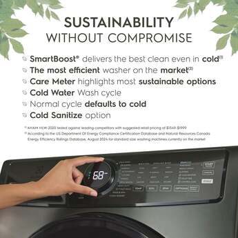 Electrolux 27 Inch Front Load Washer with 4.5 cu ft Capacity, LuxCare® Plus Wash, Perfect Steam™, SmartBoost®, 1300 RPM, Stain Soak Option, Adaptive Dispenser and Energy Star Certified: Alpine — thumbnail 11