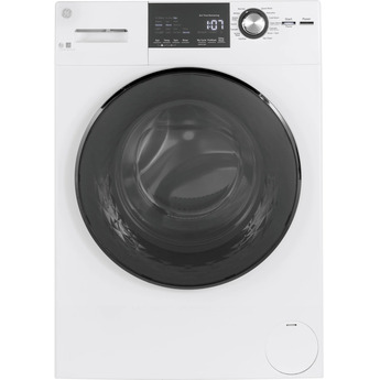 GE 2.4 cu.ft. White Front Load Washer with Steam - Energy Star