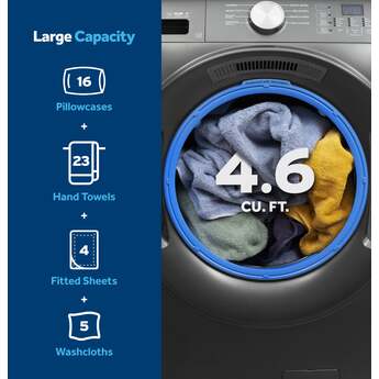 GE GFW350SPYDS 28 Inch Smart Front Load Washer Carbon Graphite — thumbnail 9