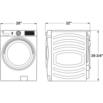 GE 4.8 cu. ft. 28 Inch Front Load Washer — thumbnail 7