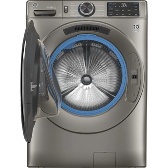 GE 4.8 cu.ft. Satin Nickel Electric Front Load Washer - Energy Star — thumbnail 11