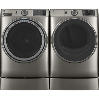 GE 4.8 cu.ft. Satin Nickel Electric Front Load Washer - Energy Star — thumbnail 19