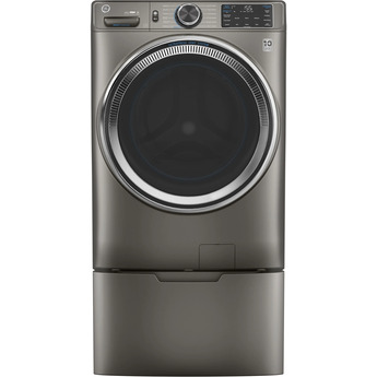 GE 4.8 cu.ft. Satin Nickel Electric Front Load Washer - Energy Star — thumbnail 4