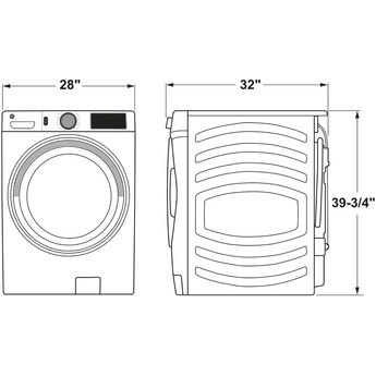 GE 4.8 cu.ft. White Electric Front Load Washer - Energy Star — thumbnail 20