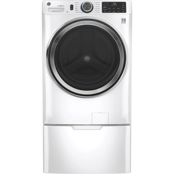 GE 4.8 cu.ft. White Electric Front Load Washer - Energy Star — thumbnail 3