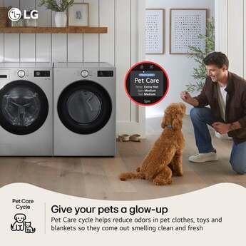 LG 5.0 cu. ft. Mega Capacity Smart Front Load Washer with TurboWash® 360°, AI Sensing and Hybrid Electronic Controls with LCD Display: Graphite Steel — thumbnail 21