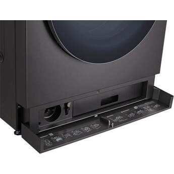 LG WM9901HBA 5.8 cu. ft. Mega Capacity Smart Front Load Washer Black Steel — thumbnail 2