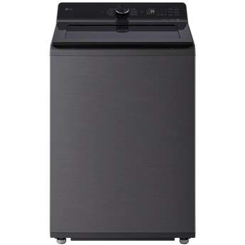 LG 27 Inch Smart Top Load Washer with 5.0 cu ft Capacity, Smart Pairing™, Powerful Jet Spray, Electronic Controls, SlamProof™ Lid, Easy Unload™, ThinQ UP™ and TurboWash® Technology: Platinum Black
