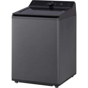 LG 27 Inch Smart Top Load Washer with 5.0 cu ft Capacity, Smart Pairing™, Powerful Jet Spray, Electronic Controls, SlamProof™ Lid, Easy Unload™, ThinQ UP™ and TurboWash® Technology: Platinum Black — thumbnail 17