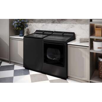 LG 27 Inch Smart Top Load Washer with 4.8 cu ft Mega Capacity, Smart Pairing™, Powerful Jet Spray, 4-Way Wash Action, SlamProof™ Lid, EasyUnload™, ThinQ UP™ and Deep Fill: Platinum Black — thumbnail 8