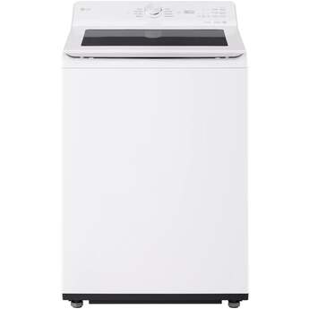 LG 27 Inch Smart Top Load Washer with 4.8 cu ft Mega Capacity, Smart Pairing™, Powerful Jet Spray, 4-Way Wash Action, SlamProof™ Lid, EasyUnload™, ThinQ UP™ and Deep Fill: Alpine White