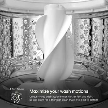 LG 27 Inch Smart Top Load Washer with 4.8 cu ft Mega Capacity, Smart Pairing™, Powerful Jet Spray, 4-Way Wash Action, SlamProof™ Lid, EasyUnload™, ThinQ UP™ and Deep Fill: Alpine White — thumbnail 20