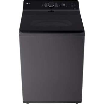 LG 27 Inch Top Load Washer with 5.5 cu ft Capacity, EasyUnload™, AI Fabric Sensor / Smart Pairing™ ,Slam Proof™ Glass Lid, ThinQ® Smart Technology, 6Motion™ Technology and Energy Star Certified: Black Steel — thumbnail 16
