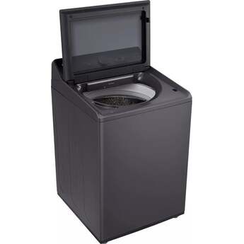 LG 27 Inch Top Load Washer with 5.5 cu ft Capacity, EasyUnload™, AI Fabric Sensor / Smart Pairing™ ,Slam Proof™ Glass Lid, ThinQ® Smart Technology, 6Motion™ Technology and Energy Star Certified: Black Steel — thumbnail 18