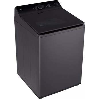 LG 27 Inch Top Load Washer with 5.5 cu ft Capacity, EasyUnload™, AI Fabric Sensor / Smart Pairing™ ,Slam Proof™ Glass Lid, ThinQ® Smart Technology, 6Motion™ Technology and Energy Star Certified: Black Steel — thumbnail 20