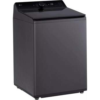 LG 27 Inch Top Load Washer with 5.5 cu ft Capacity, EasyUnload™, AI Fabric Sensor / Smart Pairing™ ,Slam Proof™ Glass Lid, ThinQ® Smart Technology, 6Motion™ Technology and Energy Star Certified: Black Steel — thumbnail 23