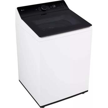 LG 27 Inch Top Load Washer with 5.5 cu ft Capacity, EasyUnload™, AI Fabric Sensor / Smart Pairing™ ,Slam Proof™ Glass Lid, ThinQ® Smart Technology, 6Motion™ Technology and Energy Star Certified: White — thumbnail 18