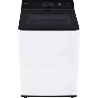 LG 27 Inch Top Load Washer with 5.5 cu ft Capacity, EasyUnload™, AI Fabric Sensor / Smart Pairing™ ,Slam Proof™ Glass Lid, ThinQ® Smart Technology, 6Motion™ Technology and Energy Star Certified: White — thumbnail 20