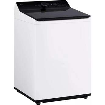 LG 27 Inch Top Load Washer with 5.5 cu ft Capacity, EasyUnload™, AI Fabric Sensor / Smart Pairing™ ,Slam Proof™ Glass Lid, ThinQ® Smart Technology, 6Motion™ Technology and Energy Star Certified: White — thumbnail 23