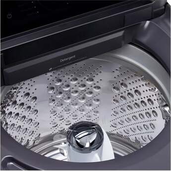 LG 27 Inch Top Load Washer with 5.3 cu ft Mega Capacity, AI Fabric Sensor / Smart Pairing™, 4-Way® Agitator, Slam Proof™ Glass Lid, ThinQ® Smart Technology, TurboWash3D™ Technology,6Motion™ Technology and Energy Star Certified: Matte Black — thumbnail 12