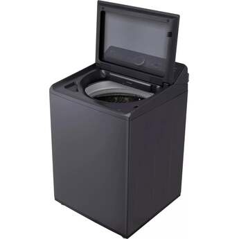 LG 27 Inch Top Load Washer with 5.3 cu ft Mega Capacity, AI Fabric Sensor / Smart Pairing™, 4-Way® Agitator, Slam Proof™ Glass Lid, ThinQ® Smart Technology, TurboWash3D™ Technology,6Motion™ Technology and Energy Star Certified: Matte Black — thumbnail 14