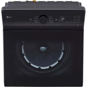 LG 27 Inch Top Load Washer with 5.3 cu ft Mega Capacity, AI Fabric Sensor / Smart Pairing™, 4-Way® Agitator, Slam Proof™ Glass Lid, ThinQ® Smart Technology, TurboWash3D™ Technology,6Motion™ Technology and Energy Star Certified: Matte Black — thumbnail 19