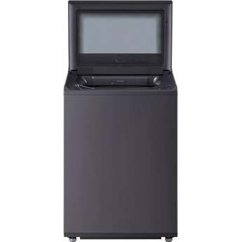 LG 27 Inch Top Load Washer with 5.3 cu ft Mega Capacity, AI Fabric Sensor / Smart Pairing™, 4-Way® Agitator, Slam Proof™ Glass Lid, ThinQ® Smart Technology, TurboWash3D™ Technology,6Motion™ Technology and Energy Star Certified: Matte Black — thumbnail 22